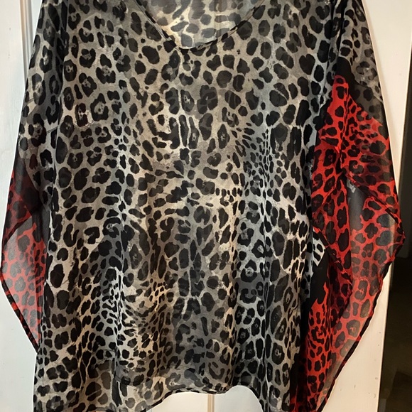 Leopard Print Lane Bryant Top - Picture 1 of 5